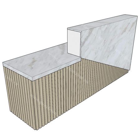 Quầy Lễ Tân Hiện Đại - Cao Cấp QLTCC104