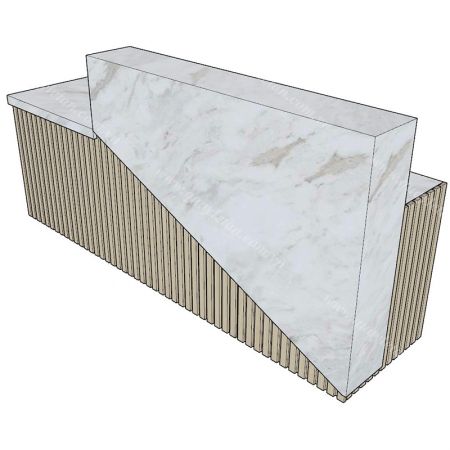 Quầy Lễ Tân Hiện Đại - Cao Cấp QLTCC104