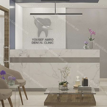 Quầy Lễ Tân Hiện Đại - Cao Cấp QLTCC153