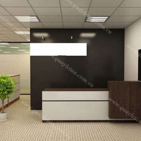 Quầy Lễ Tân Lệch Sơn QLTL S15